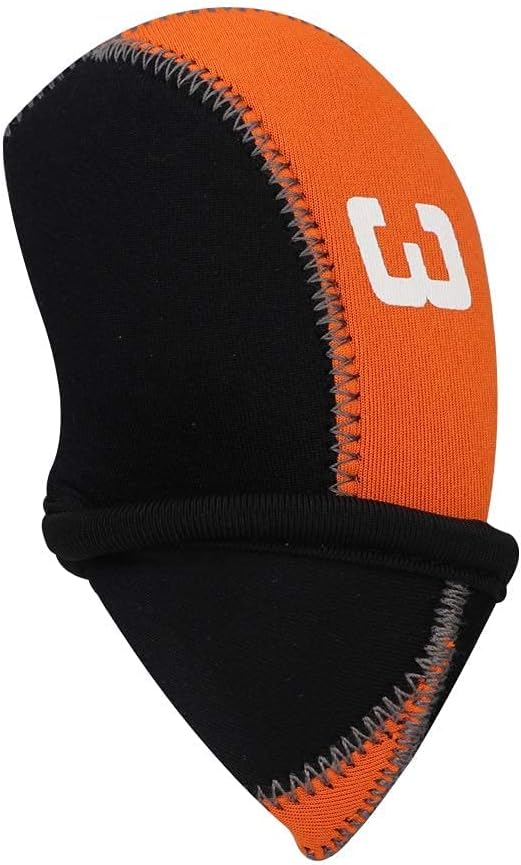 Craftsman Golf Orange Headcover 11pcs/Set Neoprene Iron Headcover+ Red Blade Putter Head Cover