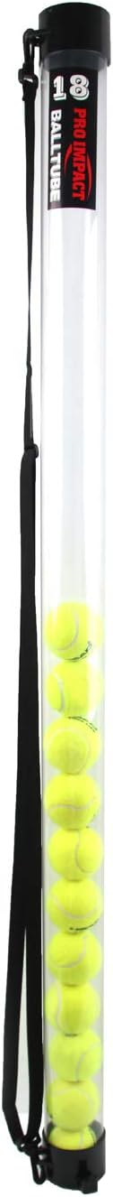 Tennis Ball Hopper with Shoulder Strap - Lightweight & Durable Ball Picker - Holds 18 Balls - Perfect for Tennis Players, Coaches, and Trainers