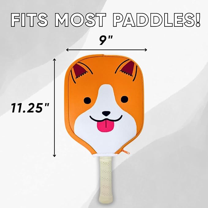 Neoprene Funny Pickleball Paddle Cover – Durable & Lightweight Protective Case with Hilarious Design, Fits Most Standard Paddles