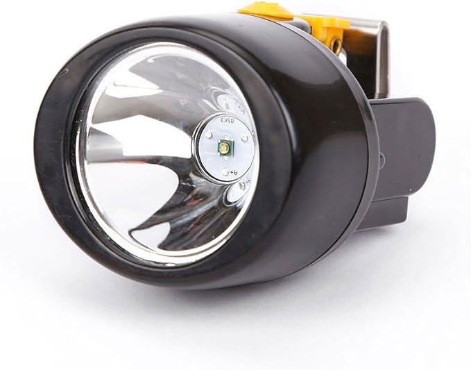 Rechargeable LED Mining Headlamp, Waterproof & Explosion-Proof Safety Cap Light for Hard Hat, Super Bright Underground Coal Miner Head Light with Long Runtime & Adjustable Beam