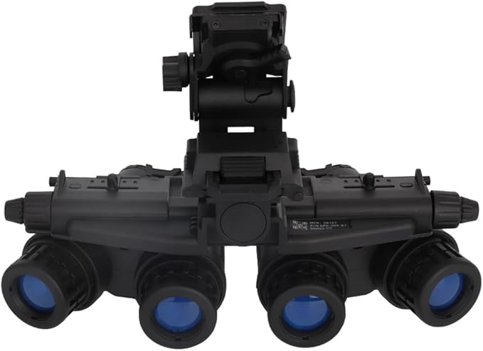 Tactical Night Vision Goggles Model GPNVG18 with Adjustable Helmet NVG Bracket Mount for Cosplay and Display, No Function (Black)