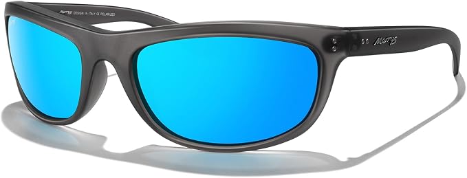 MERRY'S Wrap Around Sport Polarized Sunglasses for Men Women Driving Fishing UV400 Protection