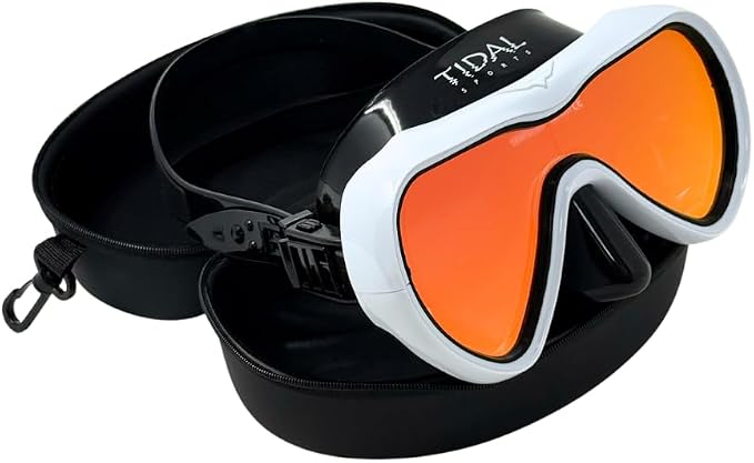 Tidal Mask-Advanced Anti Fog Diving Mask for Scuba Diving, Snorkeling, Free Diving&Swimming. Wide-Angle Tempered Glass Single Lens.
