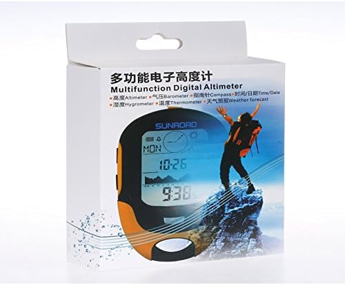 Barometer Altimeter Compass LCD Digital Thermometer Watches-Hygrometer Weather Forecast Hand-Hold Hiking Flashlight Altimeter