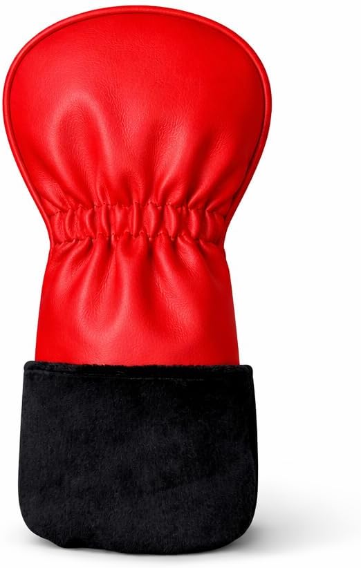 Leather Golf Headcovers Set of 3 – Driver (1), Fairway Wood (W) & Hybrid (H) – Premium Retro PU Leather Golf Club Head Covers – Fits 460cc – Detroit Golf Co.