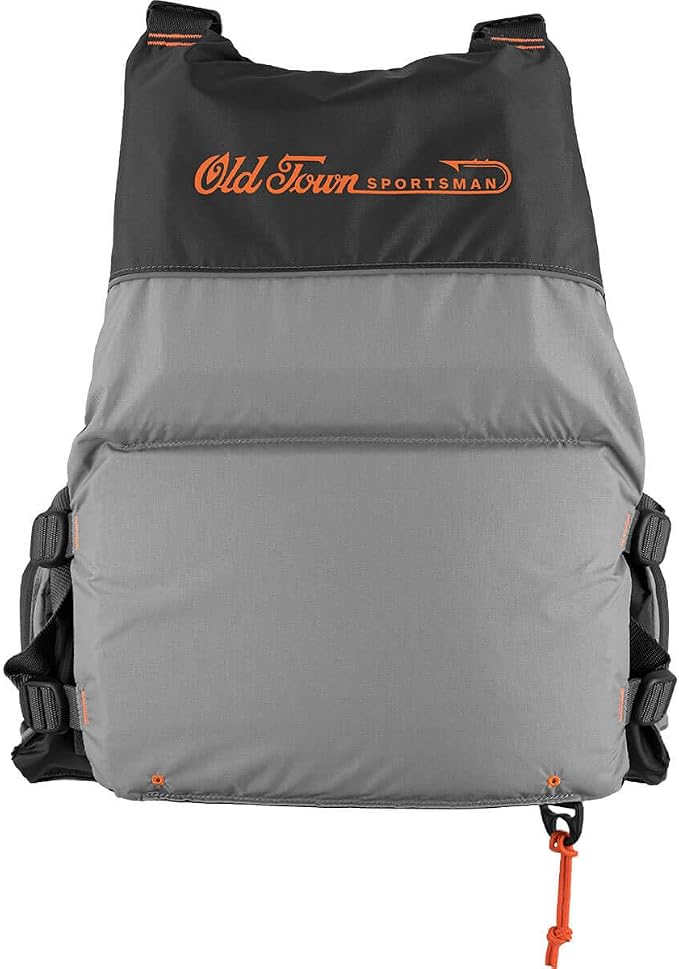 Old Town Treble Angler Sportsman Personal Flotation Device, One Size, Silver | swim-vests