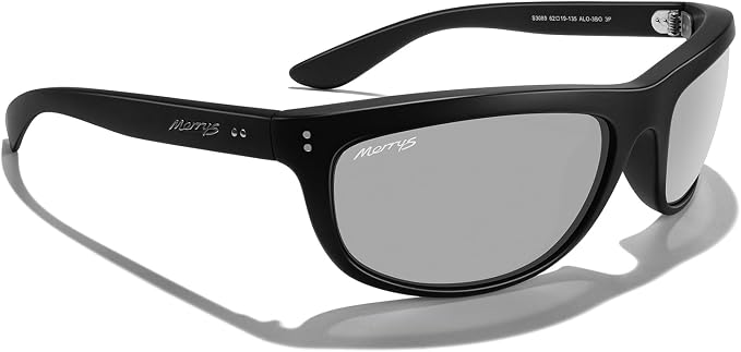 MERRY'S Wrap Around Sport Polarized Sunglasses for Men Women Driving Fishing UV400 Protection