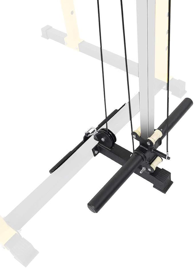 HulkFit Multi-Functional Adjustable Pro Series Power Rack Power Cage Exercise Equipment for Home Gym with Squat Rack Attachments and Accessories - Bench Press, Squats, and Deadlifts - Multicolor