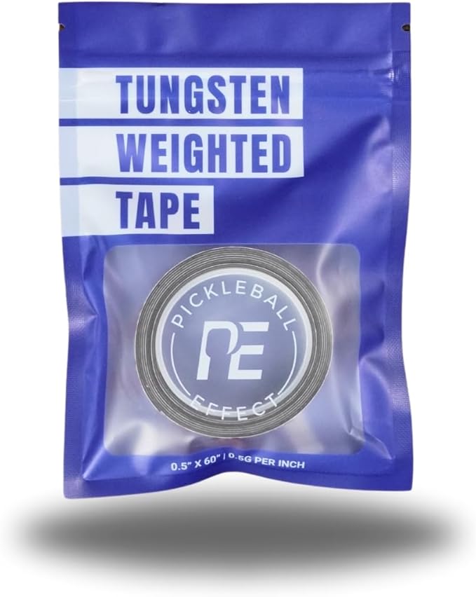 Pickleball Effect Weighted Tungsten Tape for Pickleball Paddles | Non-Toxic & Customizable Alternative of Lead Tape for Pickleball Paddles