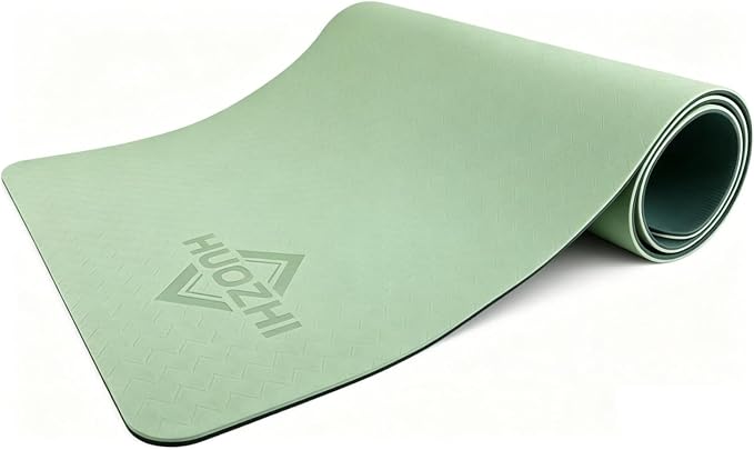 Extra Thick Yoga Mat 0.315 Inch, Non Slip 72x24 Inch, POE Eco Friendly Cushioned Mat for Home Gym Yoga Pilates Men Women