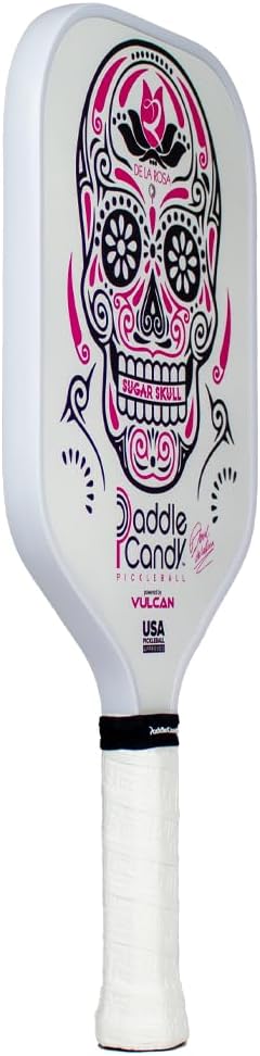 Vulcan | Paddle Candy Sugar Skull Pickleball Paddle | Hybrid Performance | Polypropylene Core | USAP Approved | Multiple Options