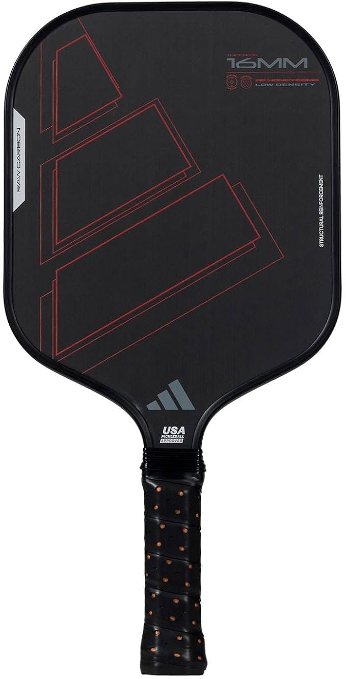 adidas RX Carbon CTRL Pickleball Paddle - Black/orange