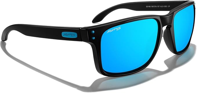 MERRY'S Polarized Square Sunglasses for Sports Driving Fishing Glasses UV400 Protection S3166