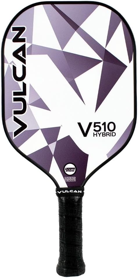 Vulcan | V510 Pickleball Paddle | Hybrid Performance | Polypropylene Core - Carbon Fiber Surface | USAP Approved | Multiple Colors