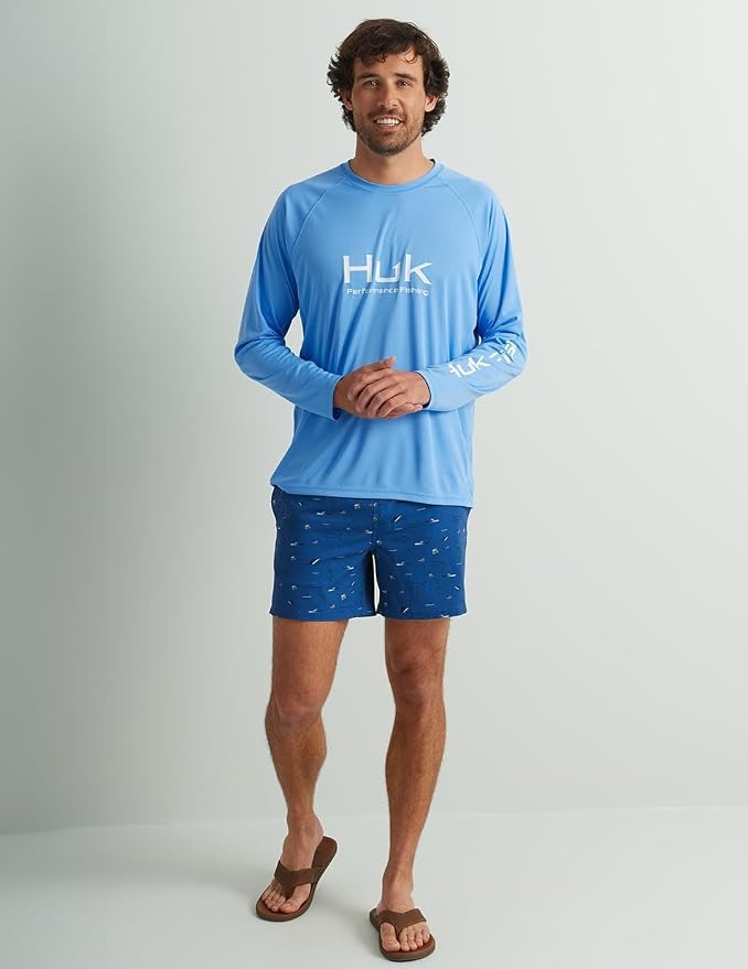 HUK Men's Pursuit Vented Long Sleeve Fishing Shirt (+30 UPF)
