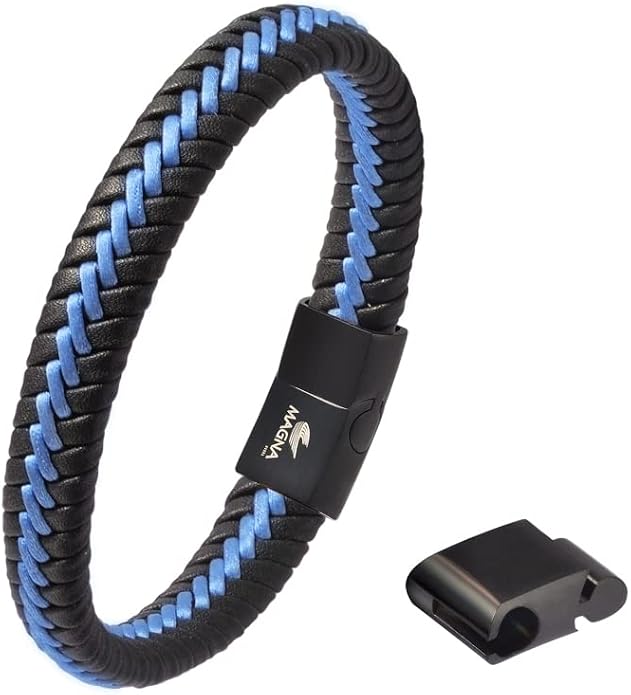 Men's Braided Genuine Leather Cord Bracelet