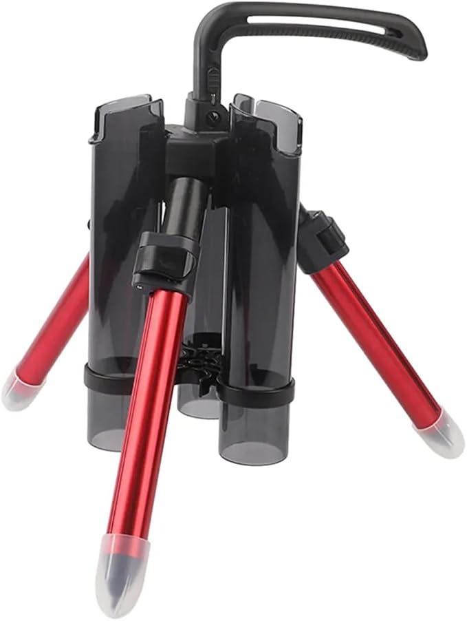 3-Tude Portable Fishing Rod Holder - Stand Holds Up to 3 Rods, Outdoor Fishing Gear Equipment Organizer