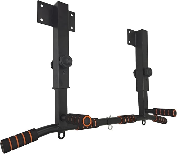Wall Mount Pull Up Bar Wall Mounted Body Press Pull Up Bar Gym Chin-Up for Upper Body Workout