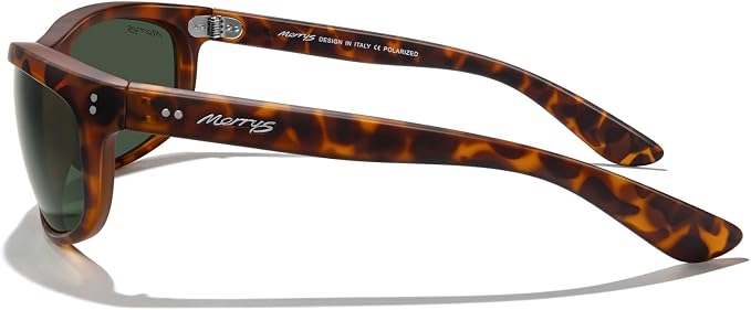 MERRY'S Wrap Around Sport Polarized Sunglasses for Men Women Driving Fishing UV400 Protection