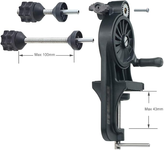 MIUSUK Multi-Function Fishing Line Winder Spooler Machine Station Casting and Spinning Reel Line Winder System Baitcaster Reversible Reel Fishingline Winder Equipment
