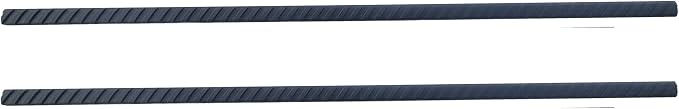 ROKIOTOEX Roof Rack Crossbars Noise Reduction Rubber Strips - Only Fits T-Slot top Width 10~11 mm - 2 Black Striped Strips |107cm or 42" Length - Cross Bar Wind-Noise Reduction Sealing Replacement