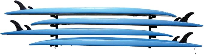 Extreme Max 3006.8471 Horizontal Surfboard/SUP Storage Rack - Quad