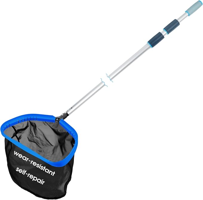 TidyMister Self Repair Pool Net with 12 FT Telescopic Pole