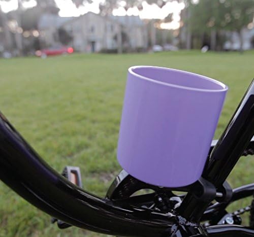 Kroozie Deluxe Bike Bottle Holder – Universal, Stainless Steel Bike Cup Holder for Handlebars – For Vertical or Angled Bars & Drinks up to 48 Oz. – Stroller, Cruiser, & Ebike Accessories