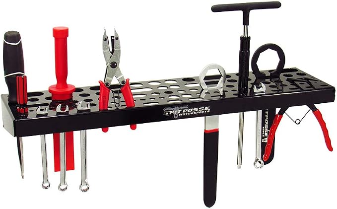 Pit Posse Pp2670Bk Black Wall Mounted Tool Organizer