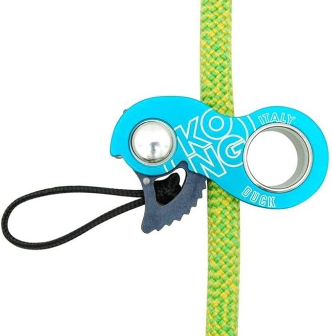 Duck Ultra-Compact Emergency Rope Clamp, Lightweight Aluminum Alloy Ascender & Rope Clamp for 8-13mm Ropes, Self-Rescue, Lanyards & Recovery, Made in Italy