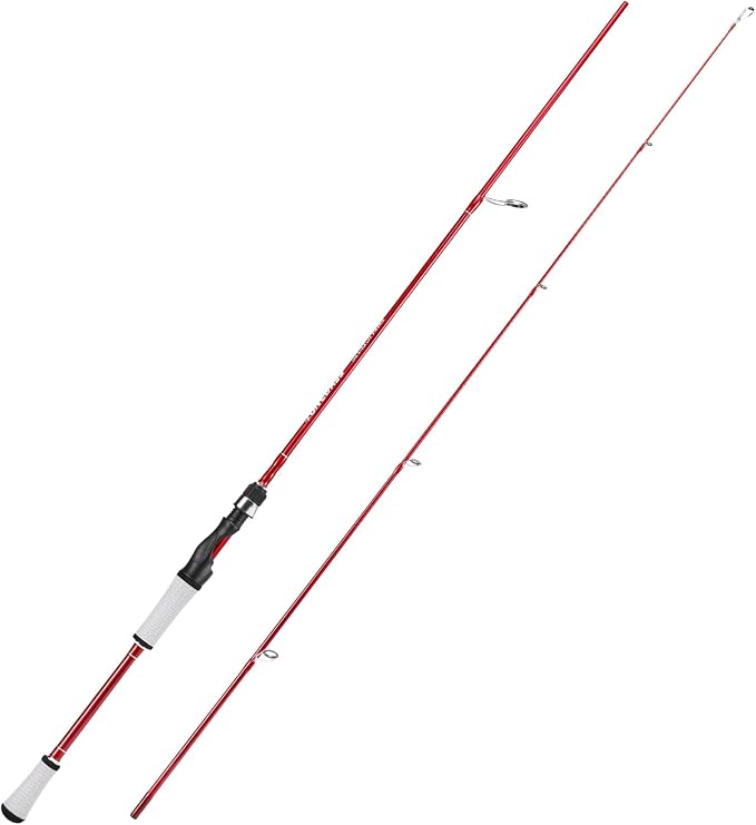 One Bass Fishing Rod, Spinning & Casting Fishing Pole with 30 Ton Carbon Fiber
