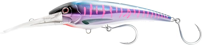 Nomad Design DTX Minnow with Patented Autotune System - Distressed Baitfish Swimming Action, BKK Diablo