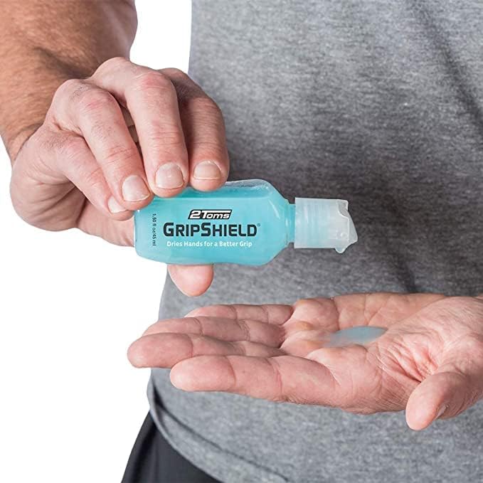 2Toms GripShield, Non-Sticky Grip Enhancer, Dry Grip Solution for Sweaty Hands, Tennis, Pickleball, Golf, Pole Dancing, and Gaming