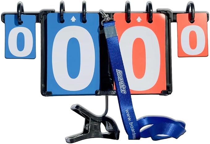 Scoring Board – Wearable & Attachable Manual Cornhole Scoreboard - Score Keeper for Beach Volleyball, Tennis, Ping Pong – Weatherproof Portable Scoreboard for Easy Scoring
