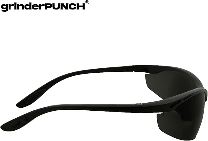 grinderPUNCH Full Lens Magnification Safety Glasses Readers ANSI Z87 Impact Resistant Diopter Magnifying Reading Glasses