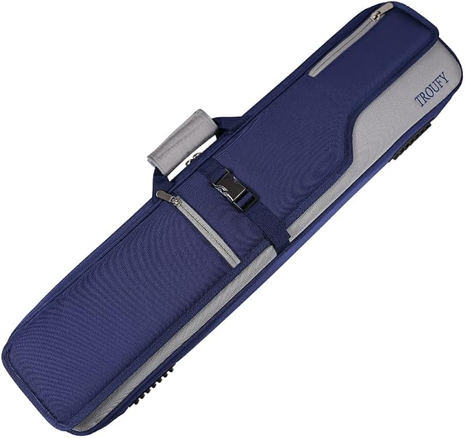 Pool Cue Case – Durable 4x4 & 4x5 Billiard Pool Cue Stick Carrying Case with Large Storage Space, Waterproof Billiards Accessories