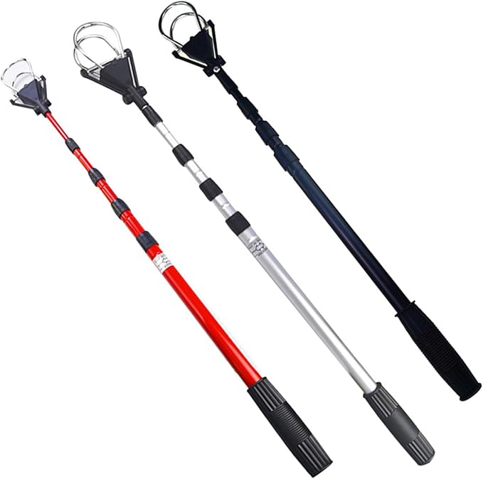 Golf Ball Retriever Telescopic Pick Up Tool Adjustable Aluminum Alloy Grabber Putter Device Tennis Ball Gatherer Extendable Function Suitable for