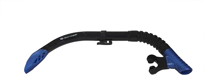 Bonassi Silicon Venture Pro Snorkel Combo with Reusable Bag - Anti-Fog Silicon Soft Mask, Snorkel with Purge Valve, Semi-Dry Top and Silicon Mouthpiece - Perfect for Diving and Snorkeling