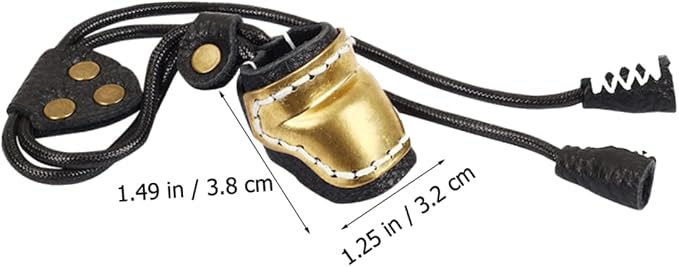 BESPORTBLE 2pcs Guard Sleeve Bow Fingers Outdoor Cover Finger Protection Right Archery Copper for Shooting