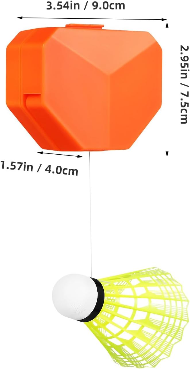 VICASKY 1Set Badminton Training Machine Automatic Rebound Trainer with Remote Control Portable Single Player Practice Aid Includes Ball for Adults
