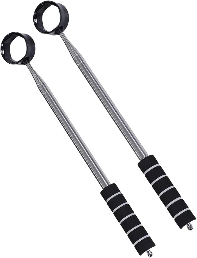Golf Ball Retriever, 8.5ft Telescopic Stainless Steel Lightweight Golf Ball Grabber, Club Scooper with Anti Slip Handle for Water Hazards and Course Use