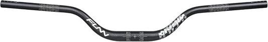 Funn Upturn High-Rise Mountain Bike Handlebar with Bar Clamp 31.8mm and Width 785mm, Durable and Lightweight Alloy Riser Handlebar for MTB and BMX Bike, Rise 75mm MTB Handlebar (Black)
