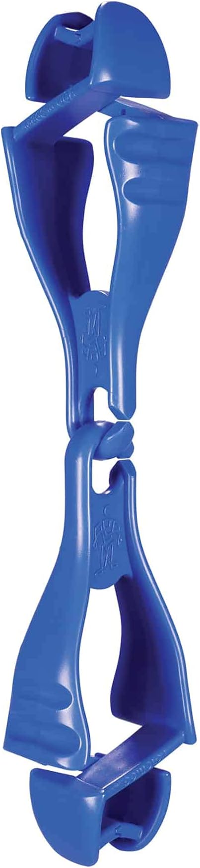 Ergodyne Squids 3400 Glove Clip Holder with Dual Clips, Blue, 100 Count (Pack of 1)