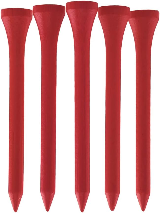 TH Golf 1000 Pcs 70mm 2 3/4 inch Bamboo Golf Tees | Multiple Colour Options | Eco Friendly & Sustainable Strong Bamboo