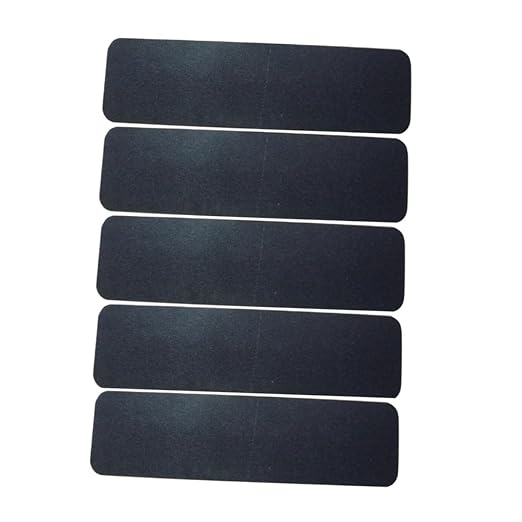 Alasum 5pcs Slip Sandpaper Skateboard Grip Tape Sheets Rubberized Grip Tape for Longboard Skateboard