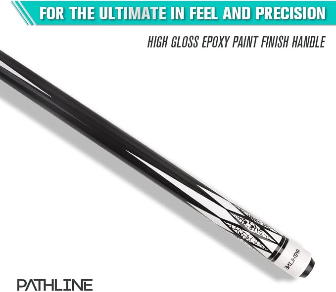 PLN Pool Cue Kit - 58 inch Canadian Maple Billiard Pool Stick and Hard Case