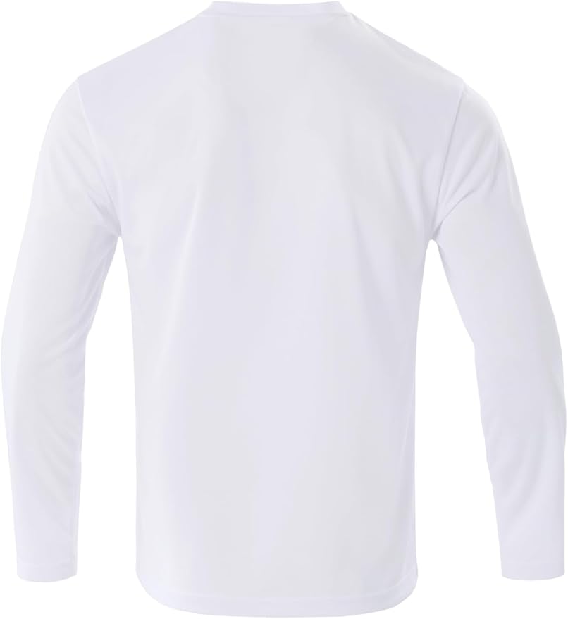 Mens Long Sleeve T-Shirts Casual Crew Neck Tee Shirt Summer Soft Running Swimming Cycling Fishing Tops