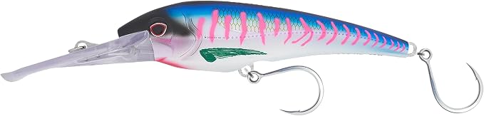 Nomad Design DTX Minnow with Patented Autotune System - Distressed Baitfish Swimming Action, BKK Diablo