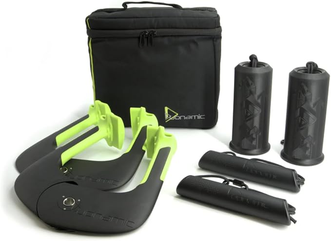 Duonamic Ultimate Switch Grips Package | Complete Grip Strength Training System with Eleviia Handles, Travel Bag & 3 Sizes of Switch Grips | Ideal for Pull-Up Bars, Cable Machines & Resistance Bands | Train Anywhere