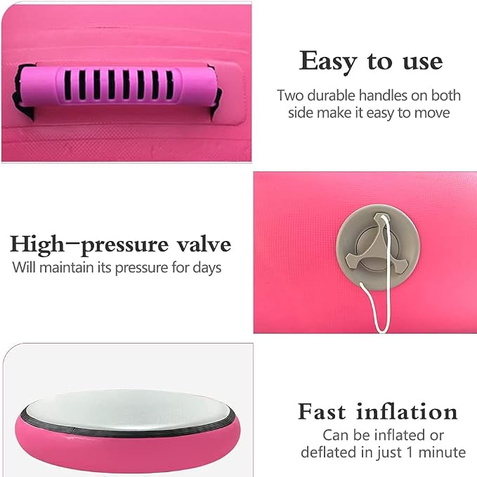 CZGBRO Air Spot Gymnastics Mat, Air Mat Tumble Track Gymnastic Equipment Inflatable Tumbler Backbend Trainer with Electric Pump for Yoga Cheerleading Home & Water Use
